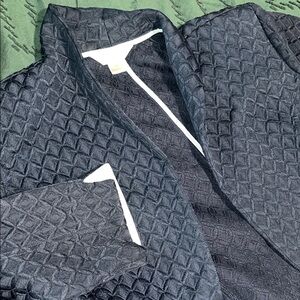 Christopher & Banks Dark Quilted Jacket